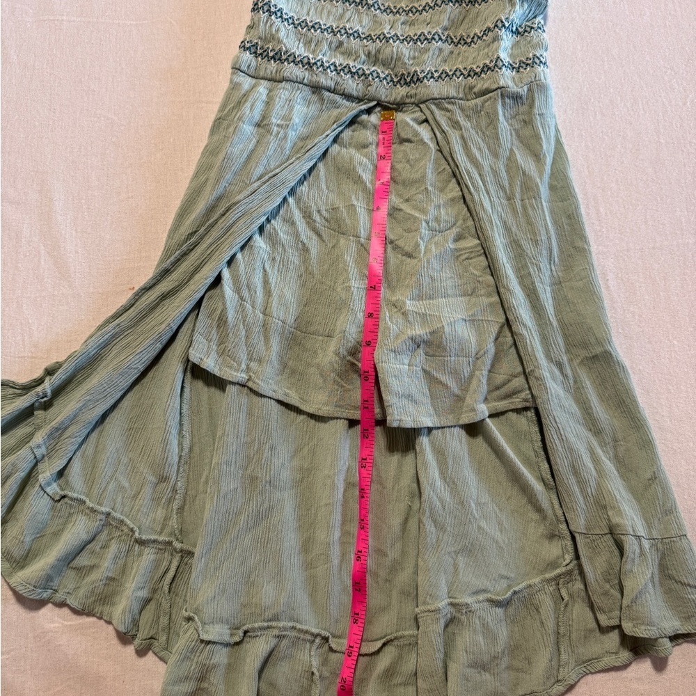 Art Class Green Sleeveless Ruffled Dress with Shorts Girls‎ Size Large 10/12 - Picture 3 of 9